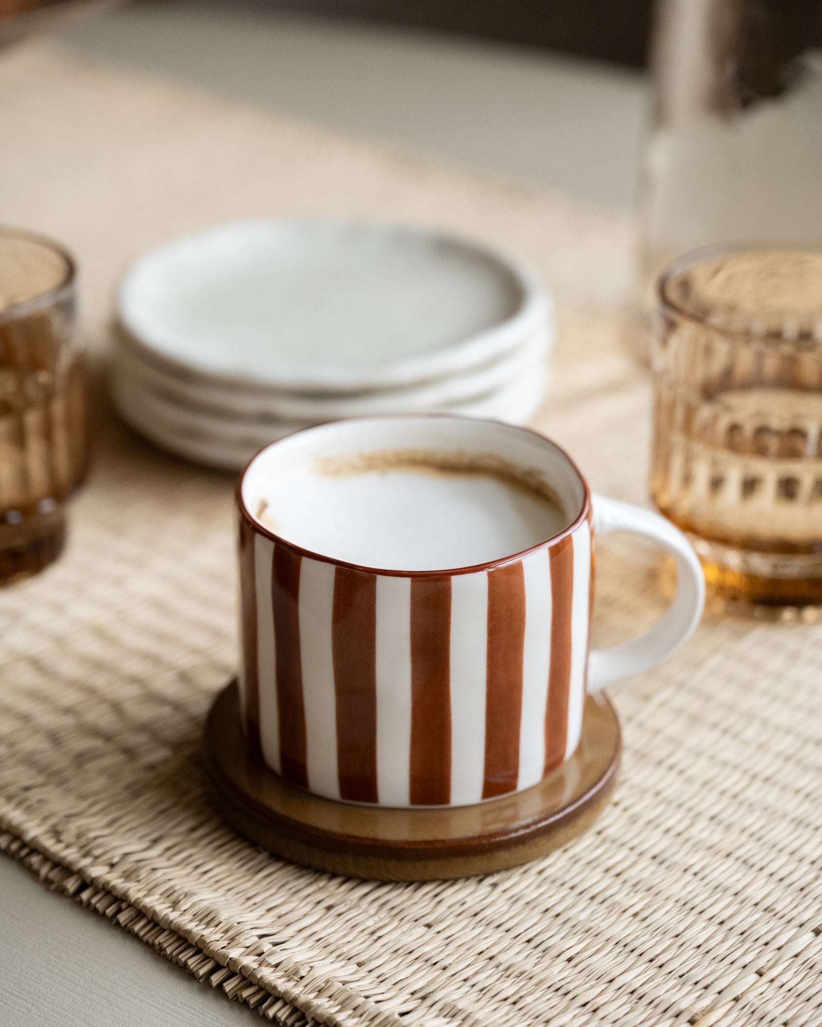 Tasse Mykonos Rust Stripe