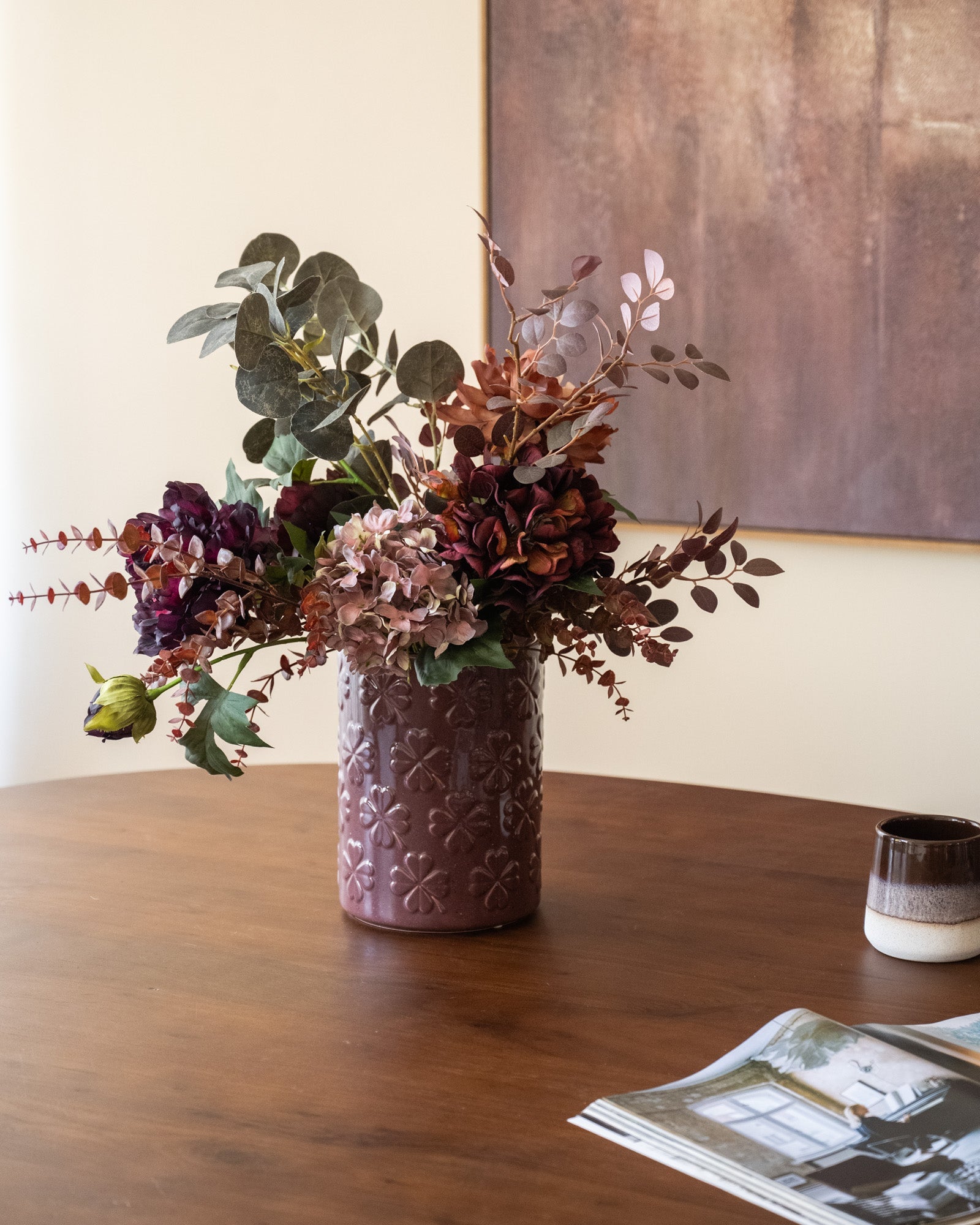 Deko-Vase Isa Bordeaux