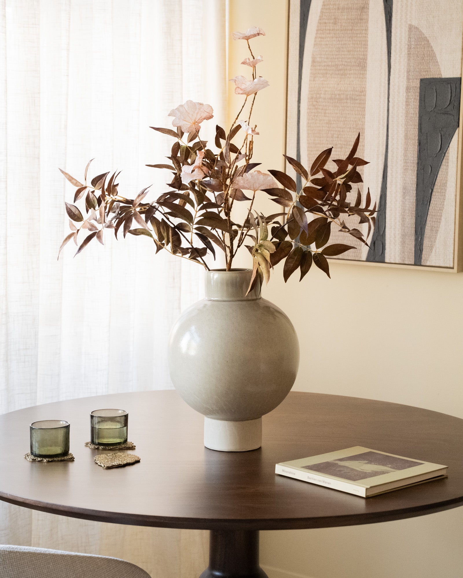 Grote Deco Vaas Zelata Sand