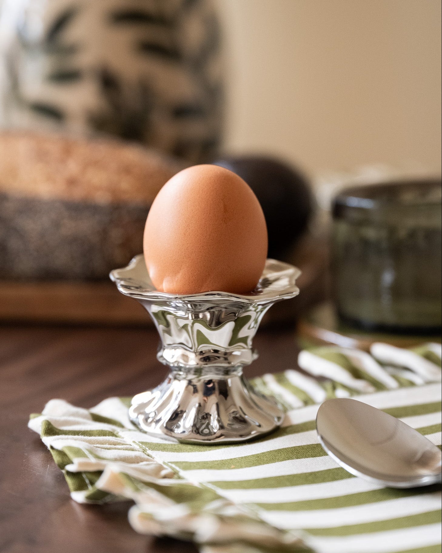 SET OF 4 - HKLIVING Egg Cups Chrome