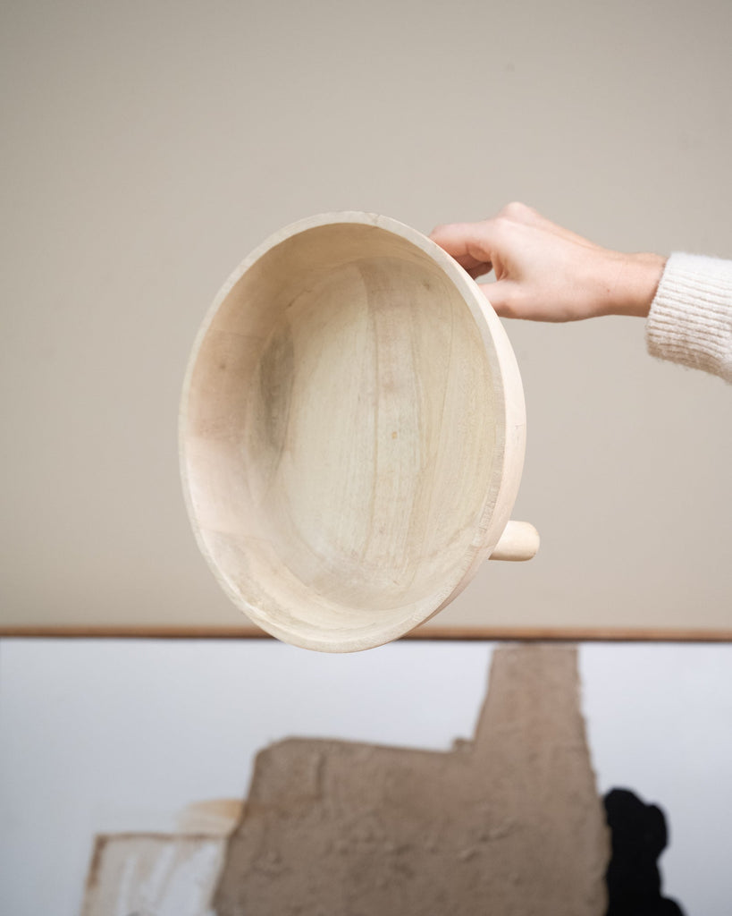 Bowl Wood Beige - Things I Like Things I Love
