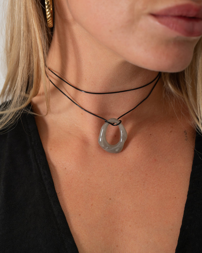 Necklace Penta Grey - Things I Like Things I Love