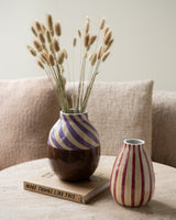 Vase Stripe Brown/Purple