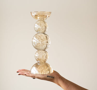 Candle Holder Itinga Glass Bubble