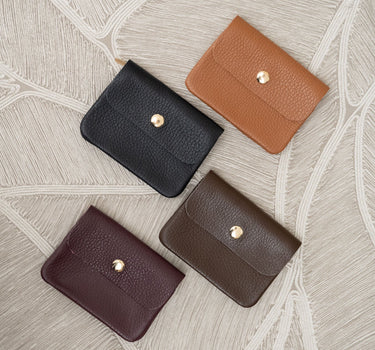 Wallet Lisa Small REAL LEATHER Bruin