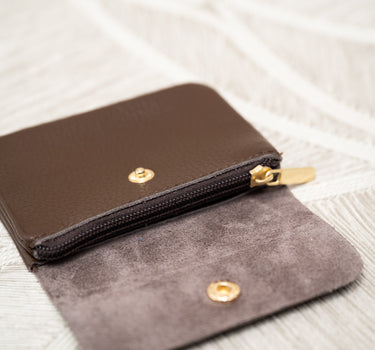Wallet Lisa Small REAL LEATHER Bruin