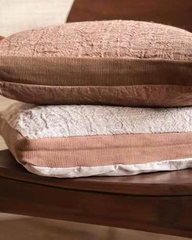 100% Feather Cushion Alpha Taupe Linen - Things I Like Things I Love