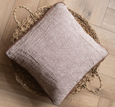 100% Feather Cushion Alpha Taupe Linen - Things I Like Things I Love