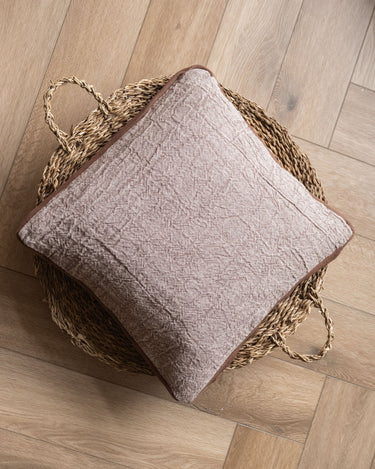 100% Feather Cushion Alpha Taupe Linen - Things I Like Things I Love