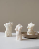 Handgegossen Vegan Kerzen Torso