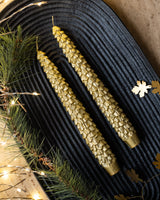Set of 2- Xmas Candle Pinetree