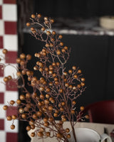XMAS Branch Beeren Kupfer und Gold