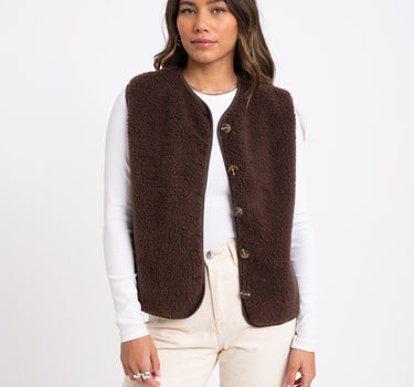 TILTIL Coco Weste Teddy Braun Einheitsgröße