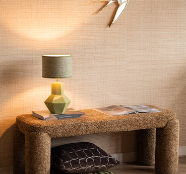 Table Lamp Calira Tweed Green