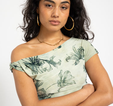 TILTIL Floral Laury Shortsleeve Green