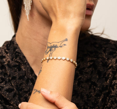 TILTIL Armband, edler Strass, Gold - NNO