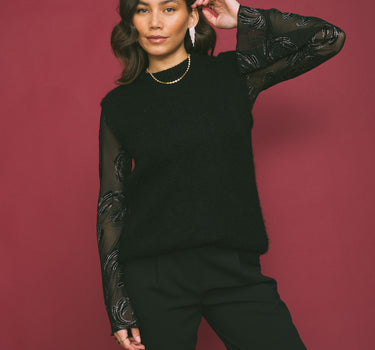 TILTIL Lieke Mesh Velvet Sparkle Black