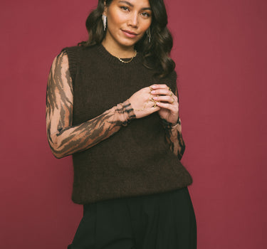 TILTIL Sera Tiger Longsleeve Brown