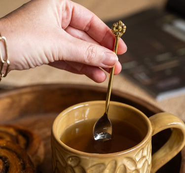 Handgefertigte Sonnenblumenlöffel – 2er-SET