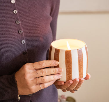 Kerze Keramik Apulien