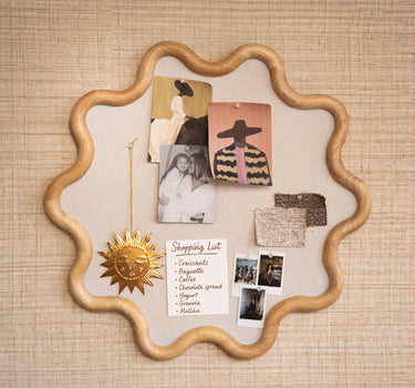 Large Wavy Pinboard Onda Wood