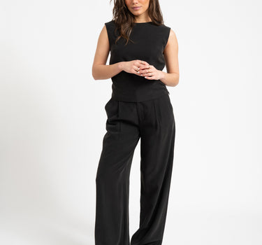TILTIL Sanne Rayon Pantalon Black