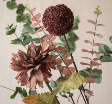 Kunstblumen Eukalyptus Rosenholz