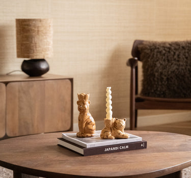 Kerzenhalter Tiger Keramik