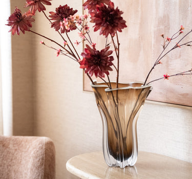 Vase Kazuno Glass Brown