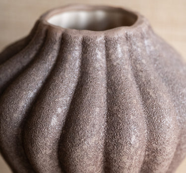 Large Deco Vase Serra Brown
