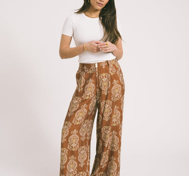 TILTIL Suze Ornament Pants Rust
