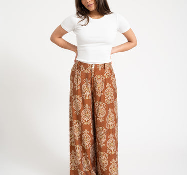 TILTIL Suze Ornament Pants Rust