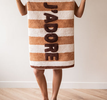 Badematte J'adore Stripes