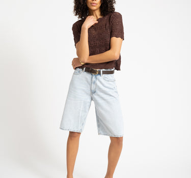 Erin Baggy Shorts Denim Light Blue
