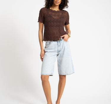 Erin Baggy Shorts Denim Light Blue