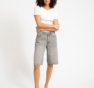 Erin Baggy Shorts Denim Dark Grey