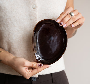 Side Plate Kira Burgundy