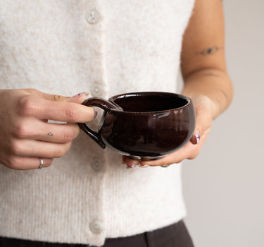 Cappuccino Mug Kira Burgundy