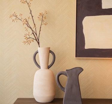 Handmade Deco Vase Malvasia Beige