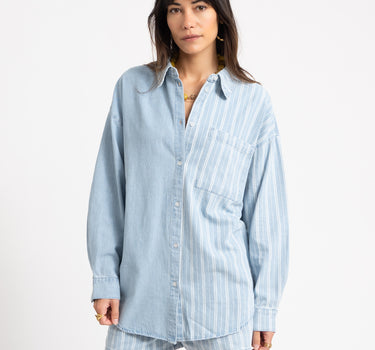 Katri Oversized Shirt Medium Blue Denim