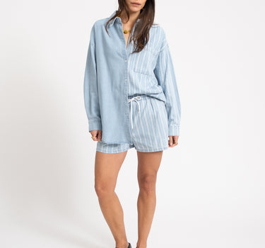 Katri Oversized Shirt Medium Blue Denim