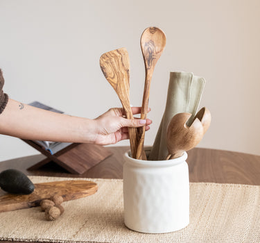 Cutlery Jar Koen Off White