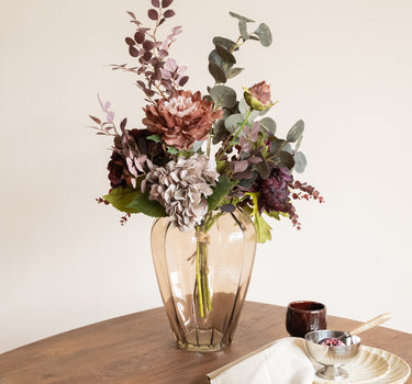 Boeket Kunstbloemen Velvet Bordeaux