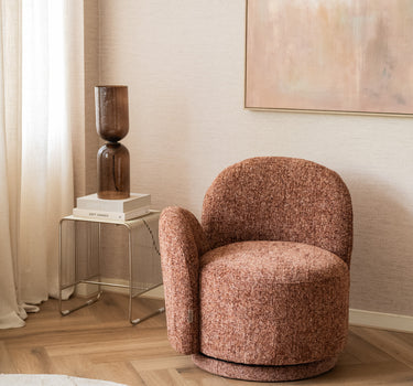 Dutchbone - Swivel Chair Ruby Mist