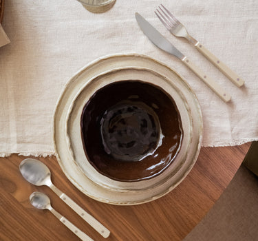 Handmade Medium Bowl Serpa Brown
