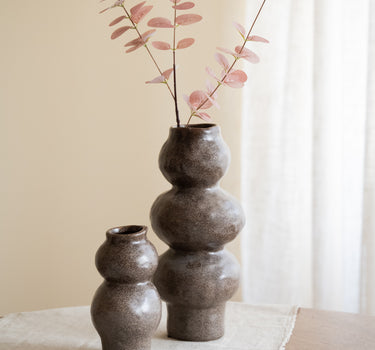 Deco Vaas Rogano Dark Brown