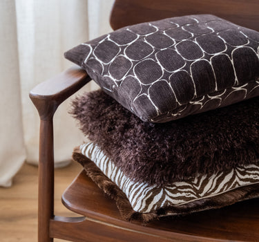 Kissen Dothan Braun 100% Feder