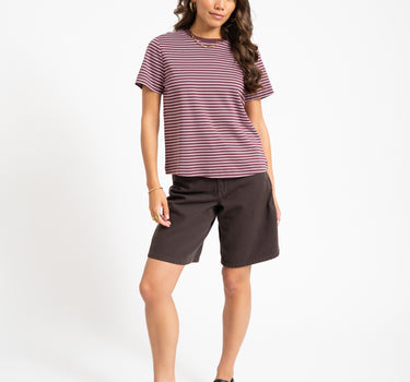 Aware Sage Bermuda Color Shorts Chocolate Torte