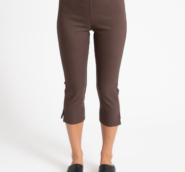 Wayne Capri Pants Chocolate Brown