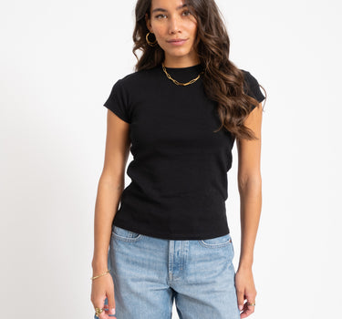 Topshop Everyday Top Black